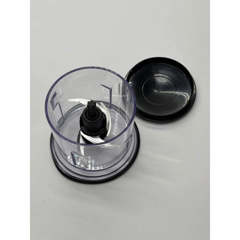 Ninja Express Chop Replacement 16oz Bowl with Blade and Storage Lid Black Clear